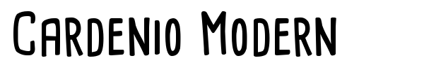 Cardenio Modern font preview